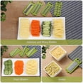 thumbnail image 4 of Rebanadora, rebanadora de frutas y verduras 8 en 1, cortadora de verduras multifunción, acero inoxidable intercambiable con contenedor de alimentos TUNC Sencillez, 4 of 5