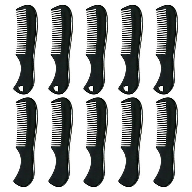 10 peines para barba y cabello, cepillo de bolsillo para estilizar el bigote y la barba.