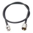 thumbnail image 1 of BNC macho a UHF PL259 macho RG58 Cable de antena RF Cable coaxial Jumper 30cm Radio Jumper Pigtail Eigraketly EL1431-00, 1 of 2