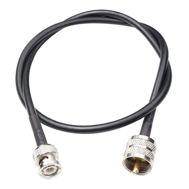 BNC macho a UHF PL259 macho RG58 Cable de antena RF Cable coaxial Jumper 30cm Radio Jumper Pigtail Eigraketly EL1431-00