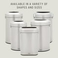 thumbnail image 7 of Rubbermaid Refine Stainless Steel Indoor Trash Can with Open Lid 15 Gallon Silver (2147581), 7 of 7