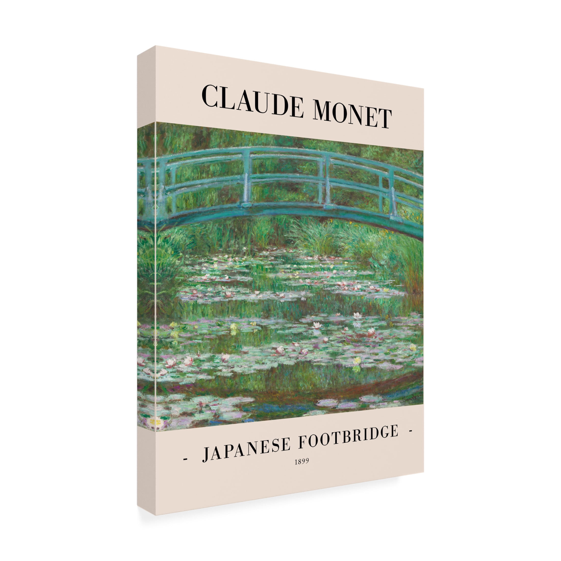 Trademark Fine Art Pictufy  Japanese Footbridge 1899 Canvas Wall Art