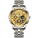 thumbnail image 1 of Reloj de cuarzo especial para hombre, reloj multifunción resistente al agua con diseño de camarones Hollow Concept, 1 of 6