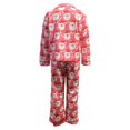 thumbnail image 4 of Wxolcjlv Christmas Print Pajama Set for Women Collared Long Sleeve Top Straight Pant Sleepwear Nightwear, 4 of 5