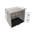 thumbnail image 6 of Victorian Dog Crate Cover, Continuous Delicate Thin Line Drawn Floral Pattern in Calm Tones, Easy to Use Pet Kennel Cover Small Dogs Puppies Kittens, 7 Sizes, Eggshell and Purpleblue, by Ambesonne, 6 of 6