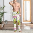 thumbnail image 6 of Lsque Avocado Work Out Print Men's Pajama Pants, Lounge Pant - Comfortable Home Wear,Elastic Waistband, Stylish Design-XX-Large, 6 of 9
