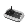 thumbnail image 2 of Dvkptbk Semi Enclosed Cat Litter Box with High Sides, Splashs Proof Designs, Open Top Cat Litter Tray Include Scoop Easy Cleaning, 2 of 6