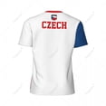 thumbnail image 4 of Exclusive design Czech Republic Flag Grain 3D Printed Men For Running Bike Soccer Tennis Fitness Sports tshirt Mesh T-shirt, 4 of 13
