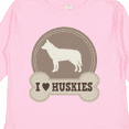 thumbnail image 4 of Inktastic Husky Dog Gift I Love Huskies Boys or Girls Long Sleeve Toddler T-Shirt, 4 of 5