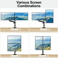 Dual Monitor Mount for 1332" Computer Screen, Tall Monitor Stands for