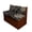 Black Polynesian Floral, variant on Psesaysky Blue Polynesian Flower RV Couch Covers Stretchable Camper Sofa Slipcover Washable Non Slip Cushion Covers for Dinette Booth Seats 1 Bench Covers + 1 Backrest Covers