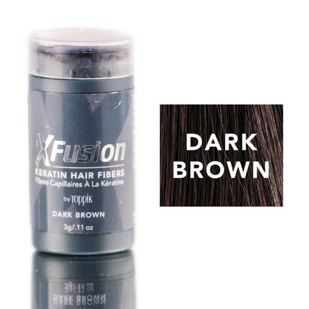 Xfusion Hair Fiber - XFusion Dark Brown Keratin Hair Fibers (Size : 0.11 oz)