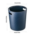 thumbnail image 4 of Kitchen Trash Can, Step-On Garbage Can with Lid, Tall Kitchen & Bathroom Trash Can, Small Office Waste Bin, Blue - Xuniizn, 4 of 8