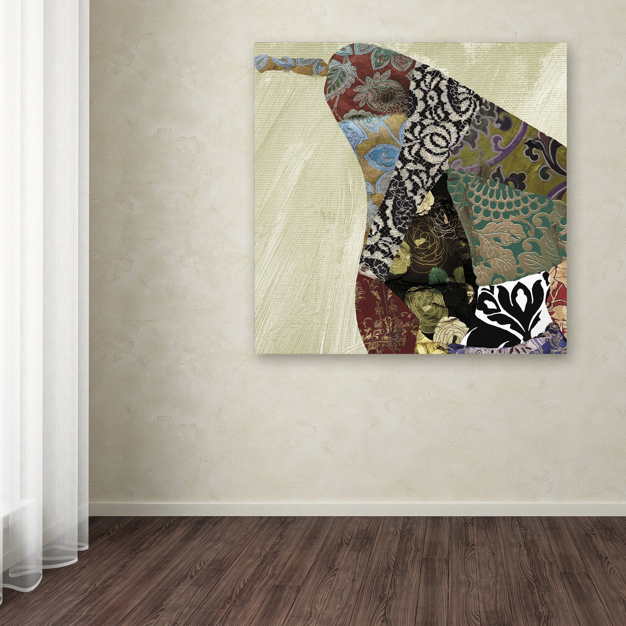 Trademark Fine Art "Pear Brocade I" Canvas Art by Color Bakery