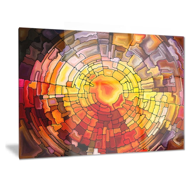 Design Art Return of Stained Glass Contemporary Metal Wall Art