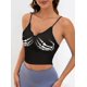 thumbnail image 5 of Camisola Corta Sin Mangas con Estampado de Calavera de Halloween para Mujer Negro S, 5 of 8