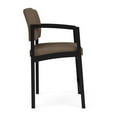 thumbnail image 4 of Lenox Chaise Haute pour Réception Salle d'Attente Soins de Santé / Acier Noir / Brun, 4 of 5
