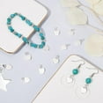 thumbnail image 4 of 1 caja de 20 dijes de corazón chapados en plata de ley 925 con forma de corazón y anillas de salto., 4 of 9