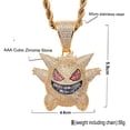 thumbnail image 5 of Collar Hombre de El elfo mascota Geng Gui colgante , Acero Inoxidable Color Dorado, para Hombre de Acero Inoxidable Color Dorado, 5 of 5
