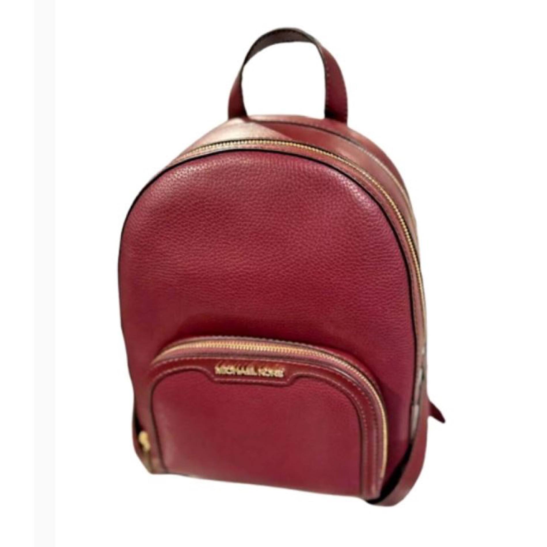 Michael Kors Womens Jaycee Medium Logo Backpack (Oxblood 