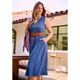 thumbnail image 4 of Catherines Women's Plus Size Petite Crushed Jersey Knit Tank Dress, 4 of 4