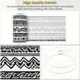 thumbnail image 4 of Linen Drum Lampshades Black White Tribal 13"x13"x10" Light Shade for Table Lamps Floor Lamp Shades Lampshade Replacement Assembly Required, 4 of 8