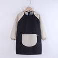 thumbnail image 4 of KHONTS Kids Waterproof Apron Kids Artist Smock Paiting Art Aprons Chef Baking Apron Classroom Craft Apron,Size 3-12 Years Black3 M, 4 of 5
