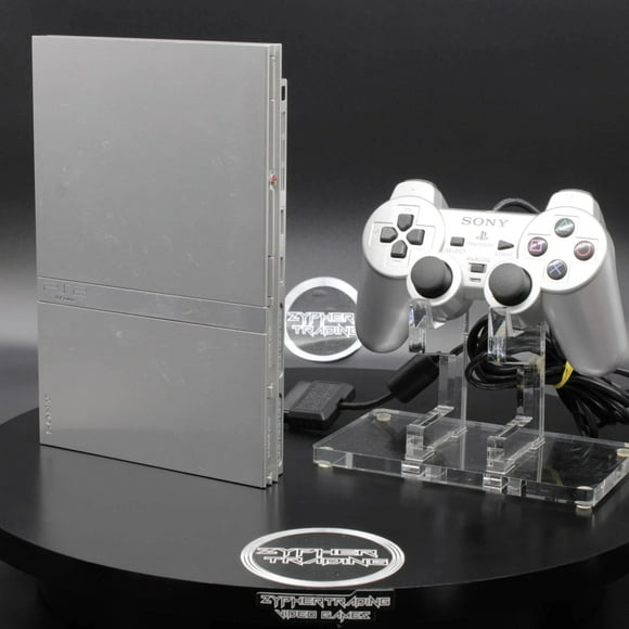Sony PlayStation 2 Slim Console [Silver] | Cables DualShock 2 | 2007 | Tested
