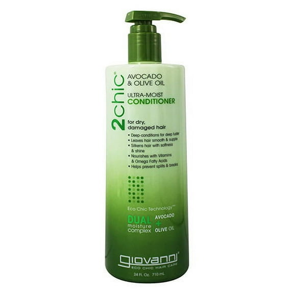 Giovanni 2chic Avocado and Olive Oil Ultra Moist Conditioner, 24 Oz, 6 Pack