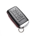 thumbnail image 3 of Vitodeco Leather Smart Key Fob Case Compatible with Acura RDX, MDX, ILX, TLX (2016 - 2021Models) - 5-Button, Black/Red, 3 of 6
