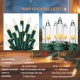 thumbnail image 6 of RESNICE Mini Clear Christmas Lights 26ft 100LED Warm White Connectable Green Wire with Spare Fuses Bulbs for Outdoor Indoor Christmas Tree Patio Garden Holiday Party Home Decor, 6 of 10