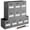Gray-11", variant on 11" Gray Fabric Closet Organizer Cube Bins, Set of 10