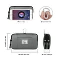 thumbnail image 4 of HAWEE Multipurpose Canvas Horizontal Smartphone Pouch Cell Phone Holster with Belt Loop Pouch Bag Belt Pouches for Women Cellphone, 4 of 6