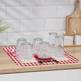 thumbnail image 6 of Kitchen Dish Drying Mat 18x24inch, Summer Lemon Leaves Black and White Buffalo Plaid Dish Mat Absorbent Microfiber Dish Drainer Mat Washable Drying Pad for Kitchen Countertop Sink, 6 of 6