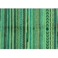 thumbnail image 1 of Ahgly Company Indoor Rectangle Oriental Turquoise Blue Modern Area Rugs, 5' x 7', 1 of 4