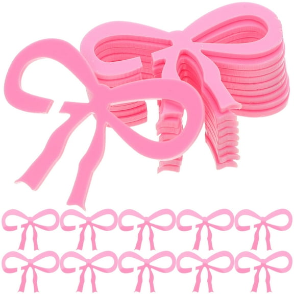 TABLZONE 25Pcs Bow Drink Tags for Bachelorette Party Acrylic Drink Identification