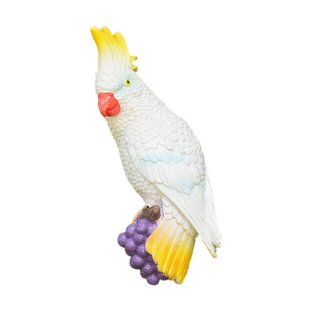 Figura de loro, estatua de pájaro, adorno para , decoración para patio al aire libre, modelo de loro, decorativo, ligero, colorido, vívido, , C Estilo C