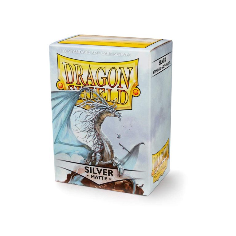 Dragon Shield Matte White Card Sleeves | 5 Boxes (500 Sleeves Total), Standard Size For MTG, Pokémon