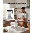 thumbnail image 5 of VEVOR Sous Vide Precision Cooker, 1500W Sous-Vide Cooking Machine, Immersion Circulator with LED Digital Display, Adjustable Screw Clamp, Fast-Heating, Accurate Temperature & Timer Control, Sous-Vide, 5 of 9