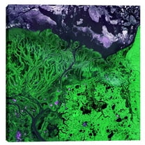 Earth as Art 'Yukon Delta' Graphic Art on Wrapped Canvas