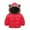 Red, variant on TAIAOJING Baby Girls Jacket Toddler Boys Winter Coat Bear Ears Hooded With Pocket Two Sided Wear Thicken Windproof Zipper Warm Outwear Outwear Clothes 18-24 Months