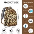 thumbnail image 6 of Leopard Print Backpack for School,Cute School Bag,Schoolbag with Adjustable Shoulder Straps & Padded Back,15.3"x11"x7.1".﻿, 6 of 6