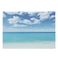 thumbnail image 1 of Ocean Cutting Board, Surreal Tropical Seascape with Dreamy Sea and Sky Paradise Coast Hawaiian Art, Decorative Tempered Glass Cutting and Serving Board, Large Size, Turquoise White, by Ambesonne, 1 of 1
