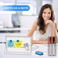 thumbnail image 4 of Magnetic Small Dry Erase Board with Stand, Double-Sided, Aluminum Frame, Desktop Whiteboard, 4 of 5