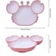 thumbnail image 2 of Plato con ventosa, vajilla de silicona, mantel individual de silicona Bebe con cucharas, plato con ventosa sin BPA para lavavajillas y microndes (rosa) ER, 2 of 5
