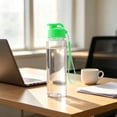 thumbnail image 4 of ModuNook Reusable Water Bottle, Leak Proof Sports Bottle, Clear Plastic Gym Flask with Top Lid, Carry Handle for School Travel Hiking, 4 of 5