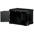 thumbnail image 2 of ZENY Double Door Hidden Cat Litter Box Enclosure Storage Cabinet MDF Frame Cat House, Black, 2 of 11