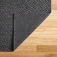thumbnail image 4 of TOWN & COUNTRY BASICS Pax Herringbone Textured Solid Everwash® Washable Area Rug, Low Pile, Non-Slip Backing, Easy Clean Pet & Family Friendly Rug, Dark Grey, 2'5"x5'11", 4 of 15