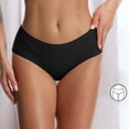 thumbnail image 3 of Eashery Brifes Woman Panties Solid Sleepwear Comfy Womens Cotton Briefs Black XL, 3 of 5