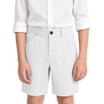 thumbnail image 4 of Odeerbi Niños Niñas Traje Shorts Color Sólido Uniforme Escolar Shorts Con Bolsillos, 4 of 9
